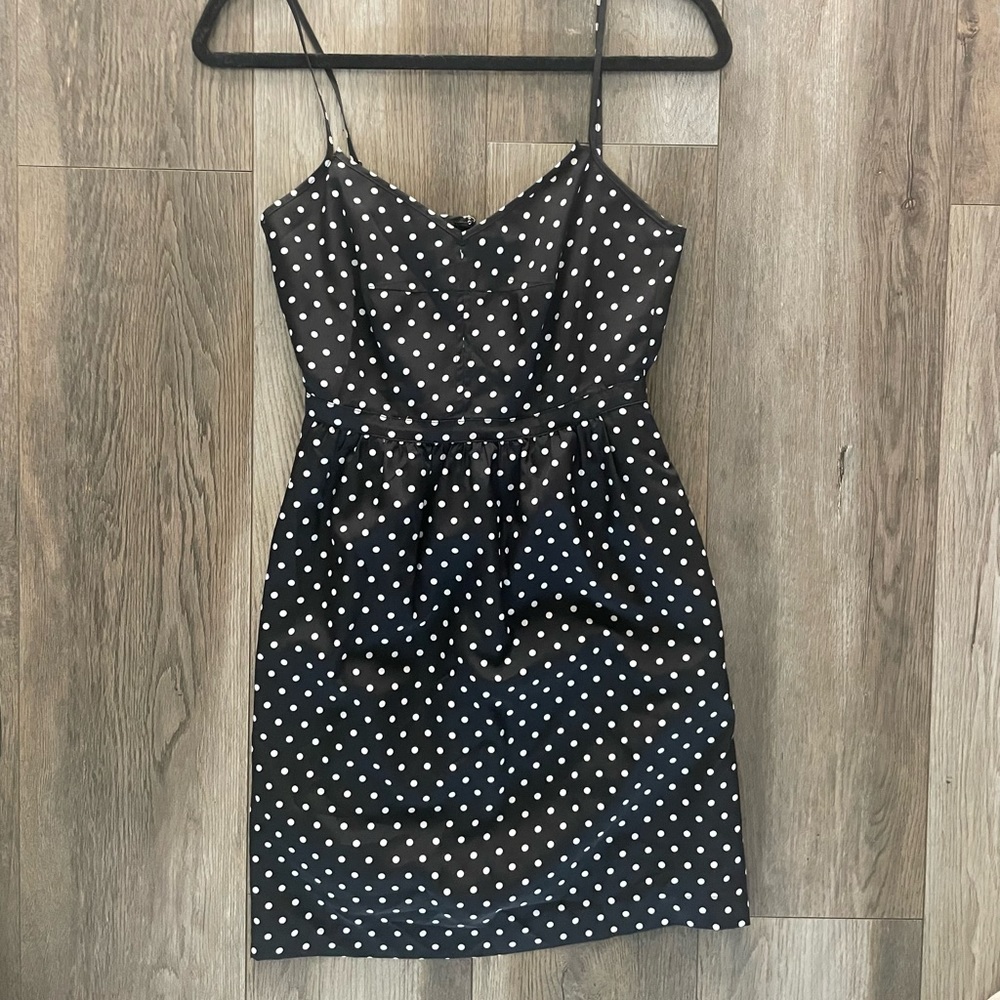 Summer Dress J Crew Size 00 Black And White Polka Dot Make Offer